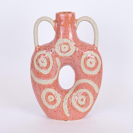 Keramična vaza 31x20,5 cm roza