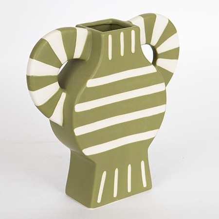 Keramična vaza 32x30,8 cm zelena