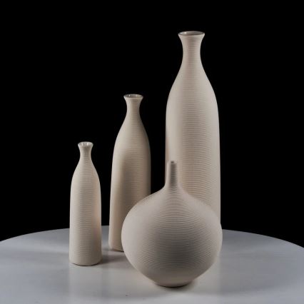 Keramična vaza 33 cm, bela