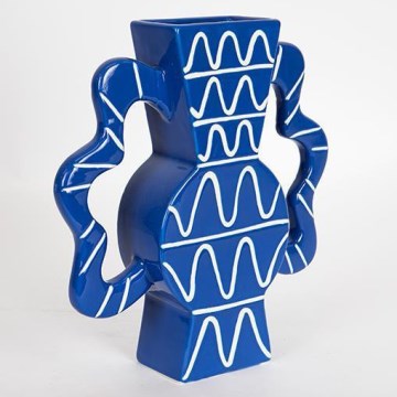 Keramična vaza 37,5x35,5 cm modra