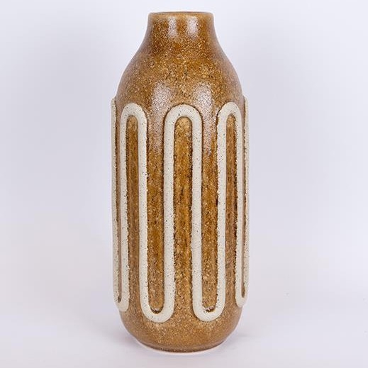 Keramična vaza 39x16,3 cm rjava