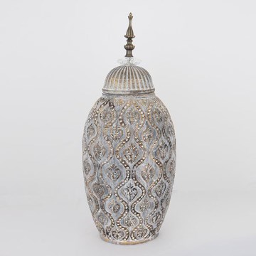 Keramična vaza 47x20,5x15,5 cm siva