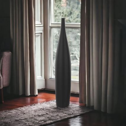Keramična vaza, 70 cm, matna črna