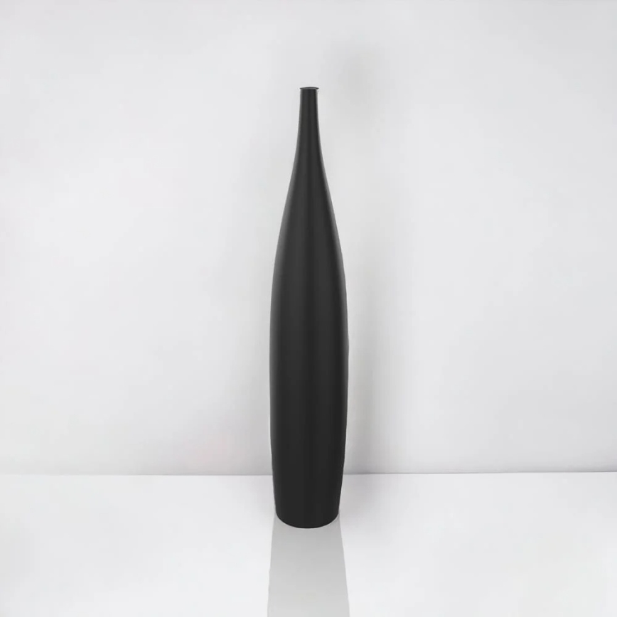 Keramična vaza, 70 cm, matna črna