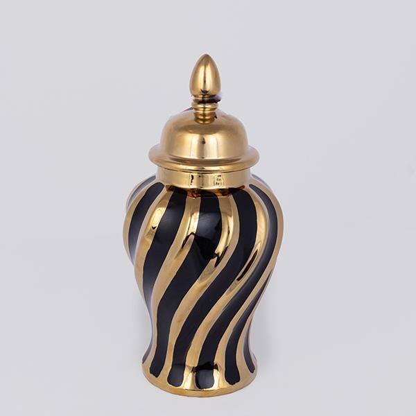 Keramični jar 30x14,8 cm zlata/črna