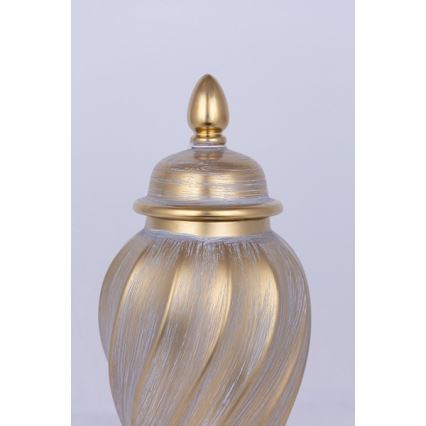Keramični jar 40,8x17,5 cm zlata/siva