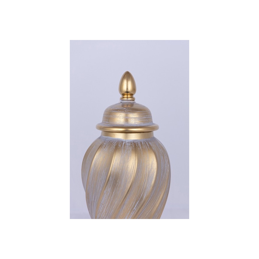 Keramični jar 40,8x17,5 cm zlata/siva