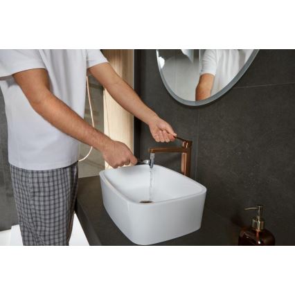 KFA Armatura 4522-712-34 - Baterija za umivalnik z izlivom MALAGA 30,3 cm rožnato zlato