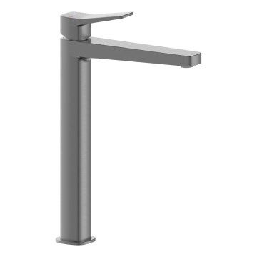 KFA Armatura 4522-712-61 - Mešalna armatura za umivalnik + odtok MALAGA 30,3 cm siv metalik