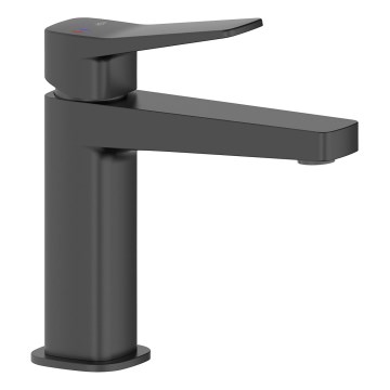KFA Armatura 4522-815-81 - Mešalnik za umivalnik + odtok MALAGA 15,9 cm črna