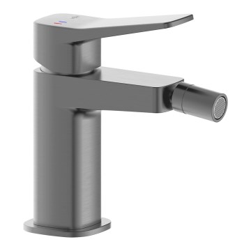KFA Armatura 4527-015-61 - Pipa za bide + odtok MALAGA metalna siva