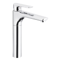 KFA Armatura 5022-712-00 - Pipa za umivalnik + odtok s prelivom TANZANIT 28,4 cm sijajni krom