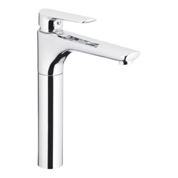 KFA Armatura 5022-712-00 - Pipa za umivalnik + odtok s prelivom TANZANIT 28,4 cm sijajni krom
