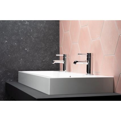 KFA Armatura 5032-815-00 - Pipa za umivalnik + odtok s prelivom MOZA 15,2 cm sijajni krom