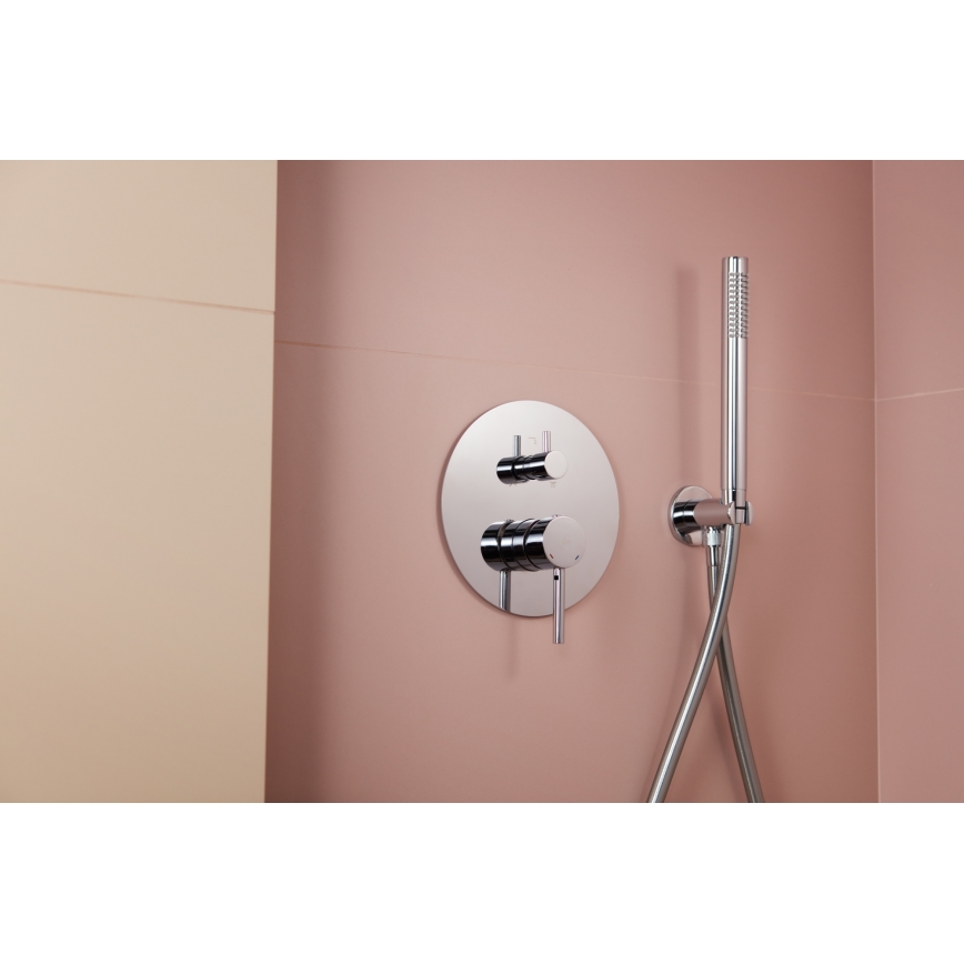 KFA Armatura 5039-501-00 - Tuš set s podometno pipo MOZA sijajni krom