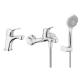 KFA Armatura 5241-003-00 - Bath set z tap + basin tap MORRIS sijajni krom