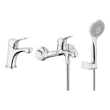 KFA Armatura 5241-003-00 - Bath set z tap + basin tap MORRIS sijajni krom