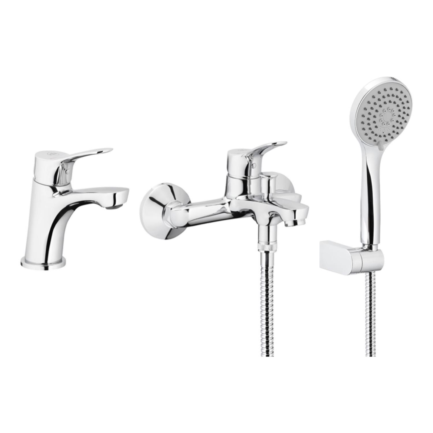 KFA Armatura 5241-003-00 - Bath set z tap + basin tap MORRIS sijajni krom