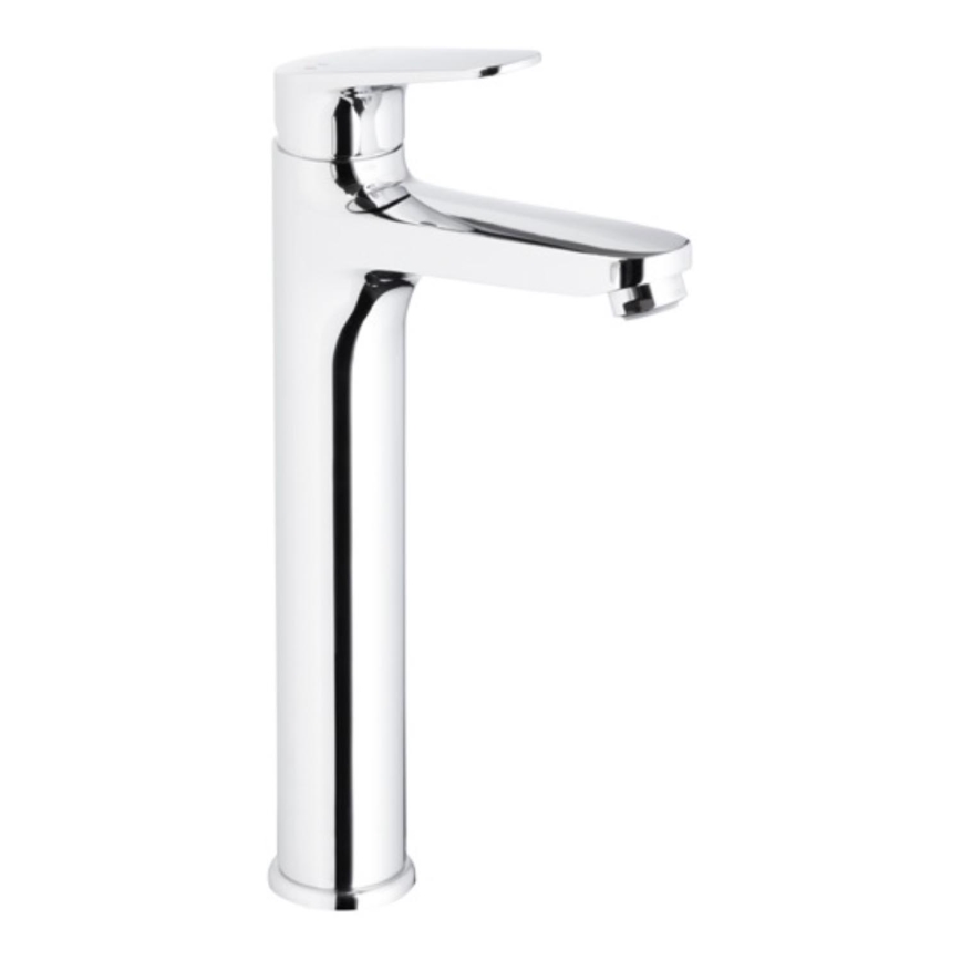 KFA Armatura 5552-712-00 - Pipa za umivalnik + odtok s prelivom OTAVA 30,2 cm sijajni krom