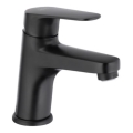 KFA Armatura 5552-815-81 - Pipa za umivalnik + odtok s prelivom OTAVA 15 cm mat črna
