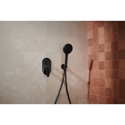 KFA Armatura 5559-501-81 - Tuš komplet s podometno baterijo OTAVA mat črna
