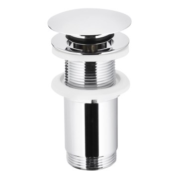 KFA Armatura 660-253-00 - Odpadni bazen brez preliva CLICK-CLACK pr. 6,6 cm sijajni krom