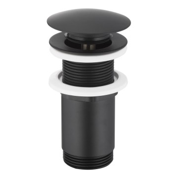 KFA Armatura 660-253-81 - Odpadni bazen brez preliva CLICK-CLACK pr. 6,6 cm medenina/mat črna
