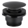 KFA Armatura 660-320-81 - Odpadni umivalnik CLICK-CLACK pr. 6,6 cm nerjaveče jeklo/mat črna