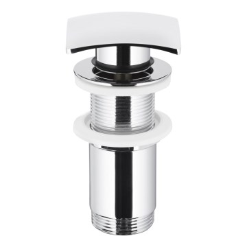 KFA Armatura 660-453-00 - Odpadni bazen brez preliva CLICK-CLACK 7x7 cm sijajni krom