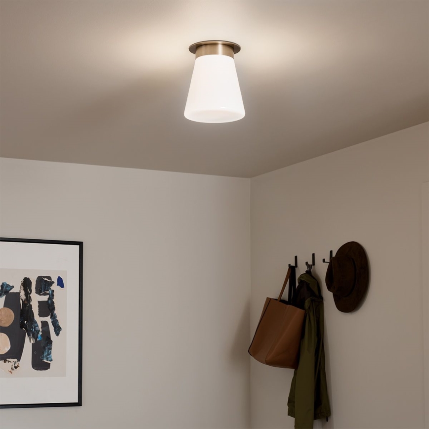 Kichler - Stropna svetilka ALBERS 1xE27/40W/230V premer 21,6 cm bronzasta