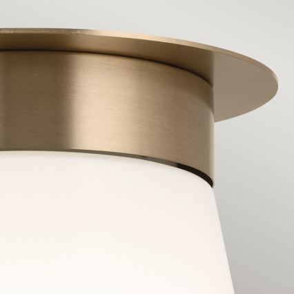 Kichler - Stropna svetilka ALBERS 1xE27/40W/230V premer 21,6 cm bronzasta