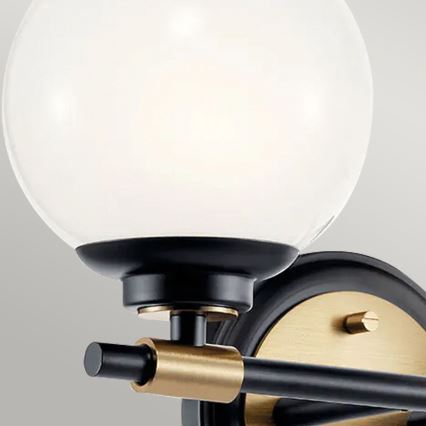 Kichler - LED kopalniško stensko svetilo BENNO 2xLED/3W/230V črna/zlata IP44