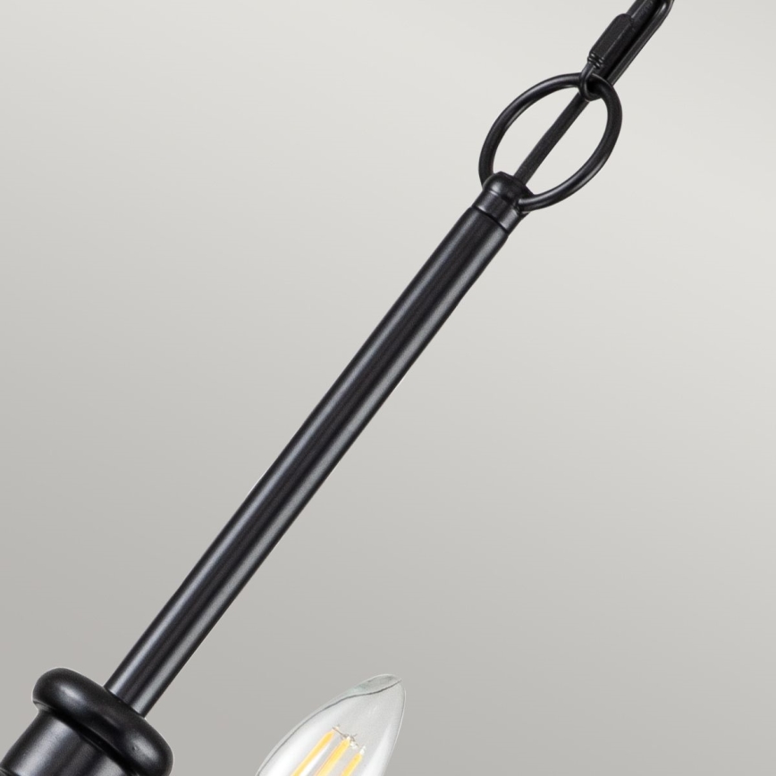 Kichler - Lestenec na verigi CAPITOL HILL 12xE14/40W/230V črna