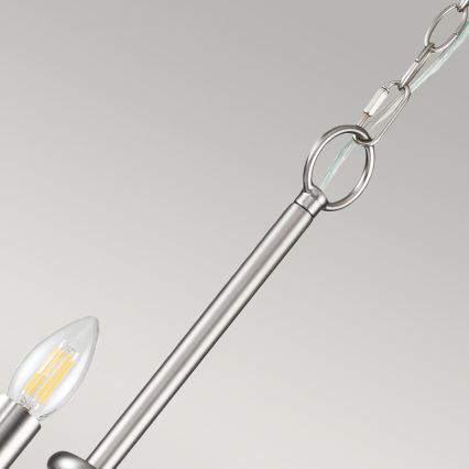 Kichler - Lestenec na verigi CAPITOL HILL 12xE14/40W/230V matni krom