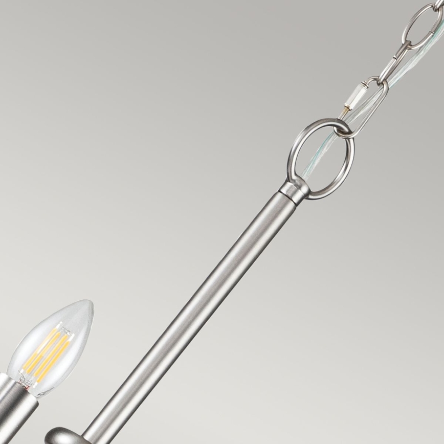 Kichler - Lestenec na verigi CAPITOL HILL 12xE14/40W/230V matni krom