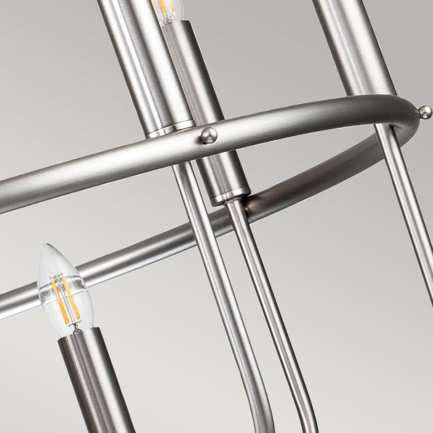 Kichler - Lestenec na verigi CAPITOL HILL 12xE14/40W/230V matni krom