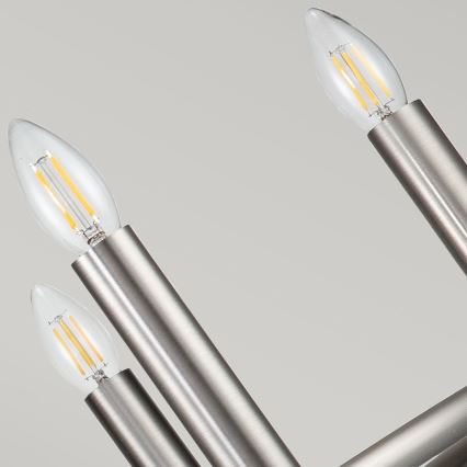 Kichler - Lestenec na verigi CAPITOL HILL 6xE14/40W/230V matni krom