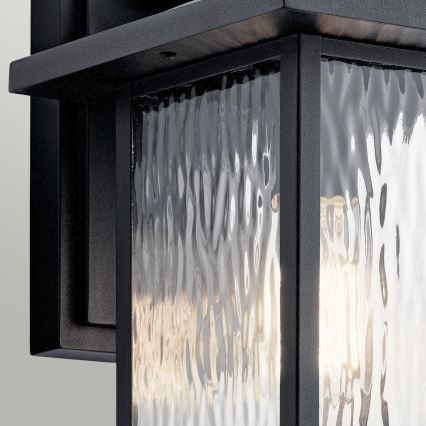 Kichler - Zunanja stenska svetilka CAPPANNA 1xE27/60W/230V IP44 črna