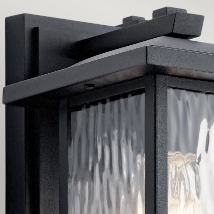 Kichler - Zunanja stenska svetilka CAPPANNA 1xE27/60W/230V IP44 črna