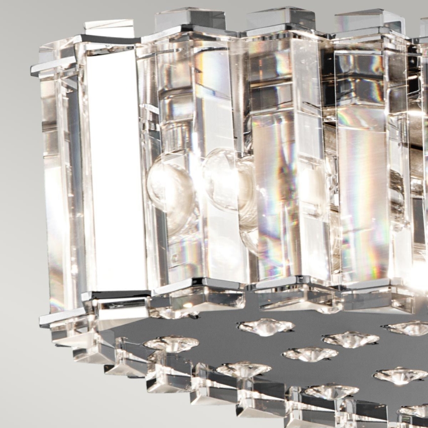 Kichler - LED Kopalniški lestenec na vrvici CRYSTAL SKYE 12xG9/3W/230V IP44