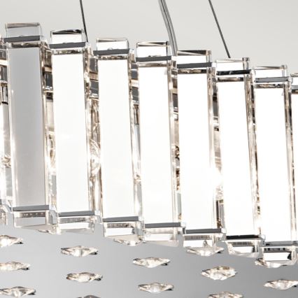 Kichler - LED Kopalniški lestenec na vrvici CRYSTAL SKYE 12xG9/3W/230V IP44