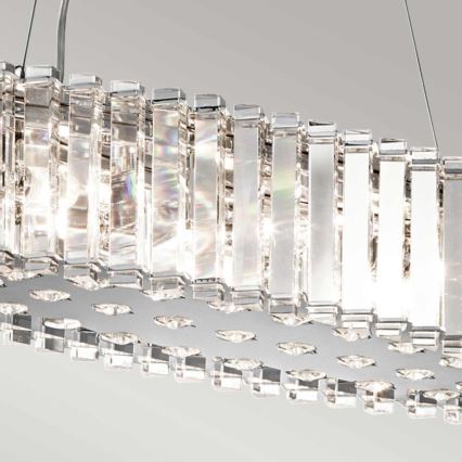 Kichler - LED Kopalniški lestenec na vrvici CRYSTAL SKYE 8xG9/3W/230V IP44