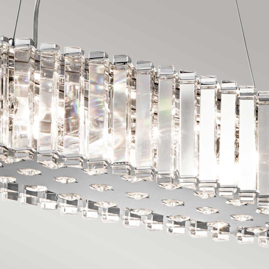 Kichler - LED Kopalniški lestenec na vrvici CRYSTAL SKYE 8xG9/3W/230V IP44