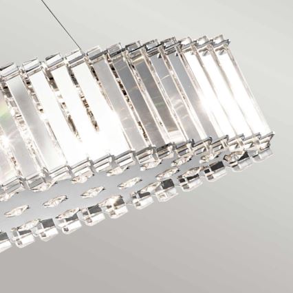 Kichler - LED Kopalniški lestenec na vrvici CRYSTAL SKYE 8xG9/3W/230V IP44