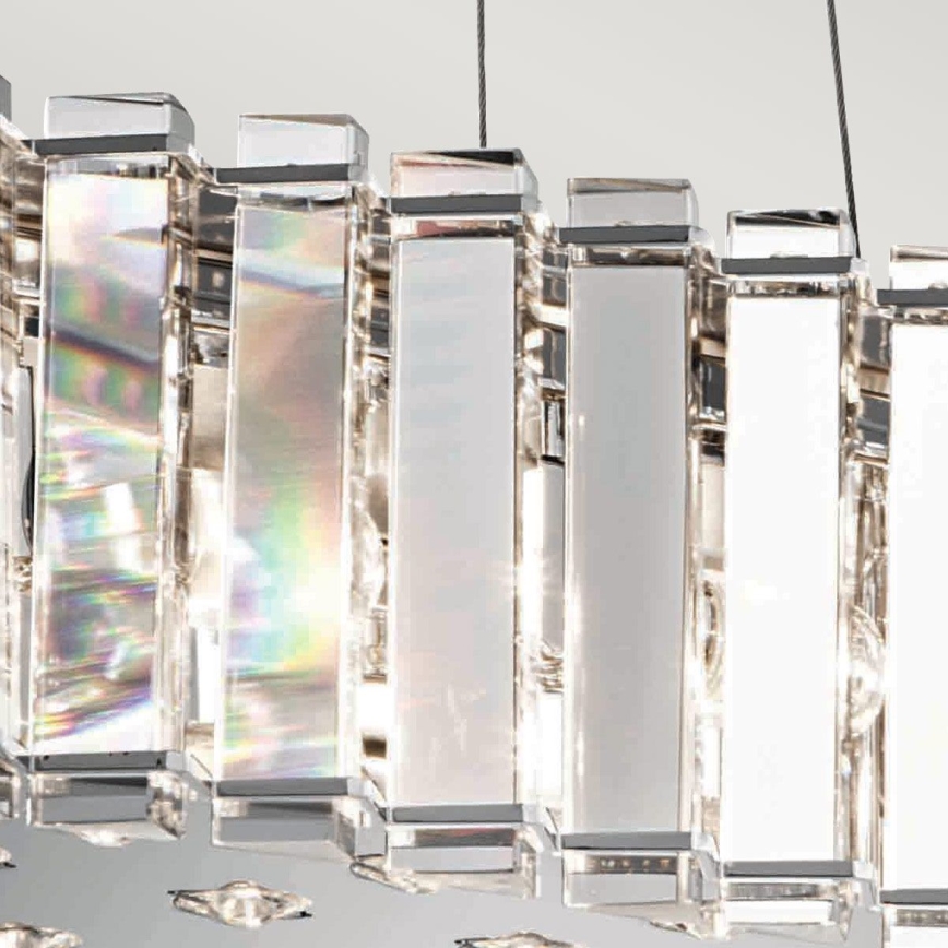 Kichler - LED Kopalniški lestenec na vrvici CRYSTAL SKYE 8xG9/3W/230V IP44