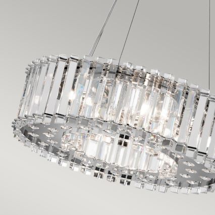 Kichler - LED Kopalniški lestenec na vrvici CRYSTAL SKYE 6xG9/3W/230V IP44