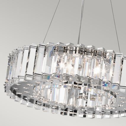 Kichler - LED Kopalniški lestenec na vrvici CRYSTAL SKYE 8xG9/3W/230V IP44
