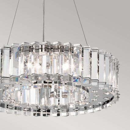 Kichler - LED Kopalniški lestenec na vrvici CRYSTAL SKYE 8xG9/3W/230V IP44