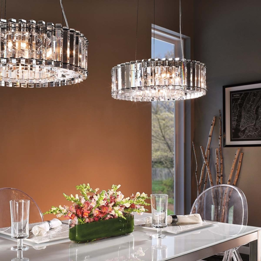 Kichler - LED Kopalniški lestenec na vrvici CRYSTAL SKYE 8xG9/3W/230V IP44
