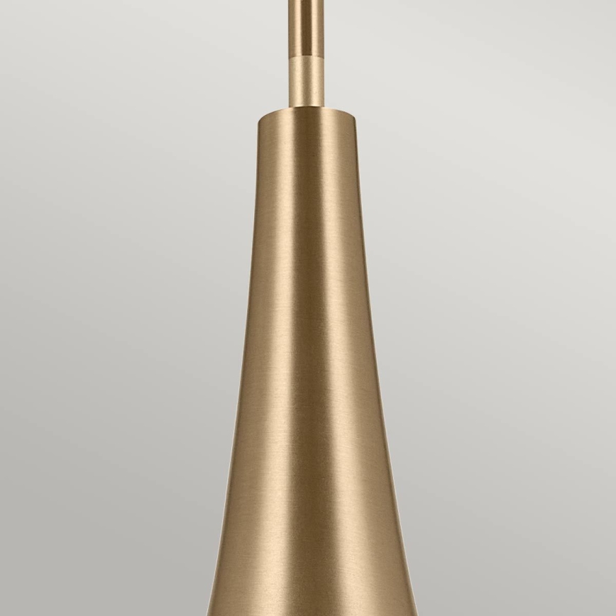 Kichler - Lestenec na drogu DEELA 1xE27/60W/230V pr. 17,8 cm medenina